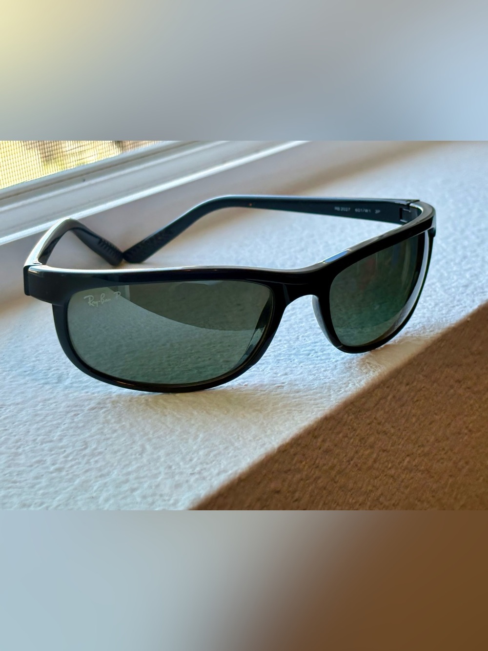 Vintage Ray-Ban Predator RB 2027 601/W1 3P Full Rim Polarized Sunglasses & Case